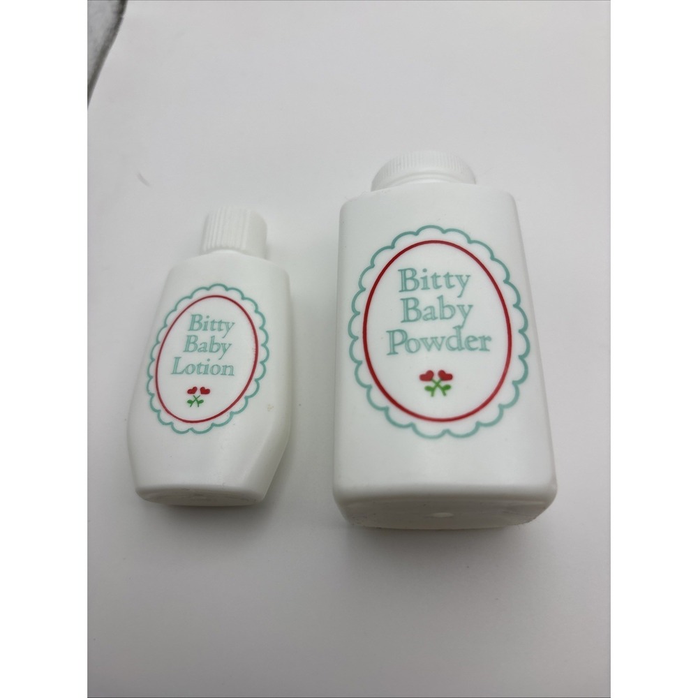 American Girl Pleasant Company Bitty Baby‎ Powder &  Lotion White Bottle